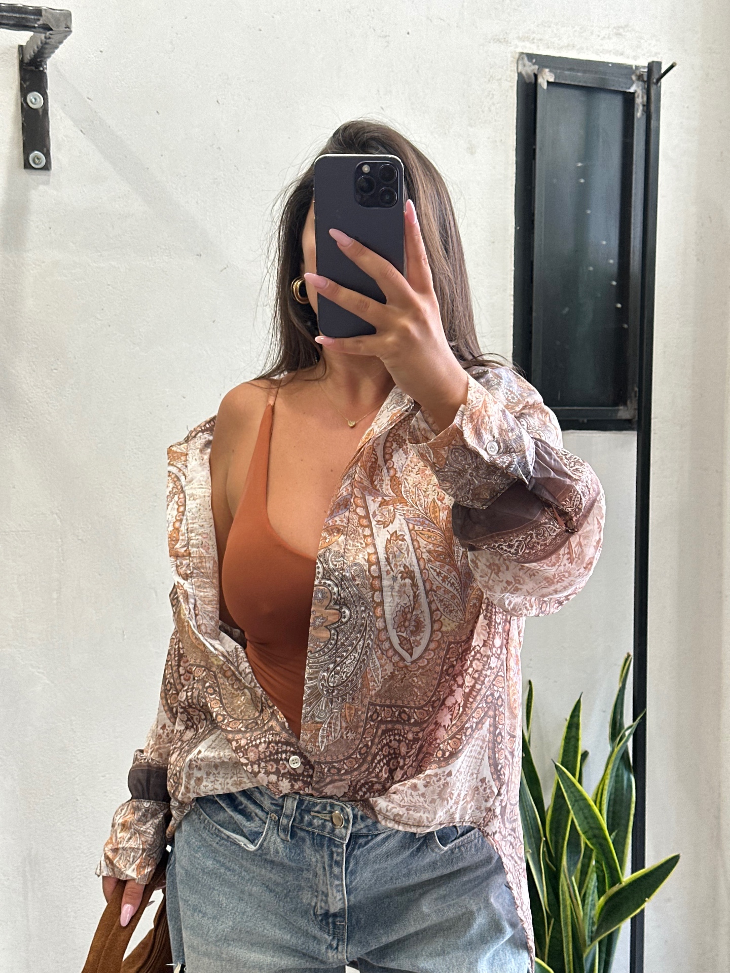 Camicia stampa cachemire