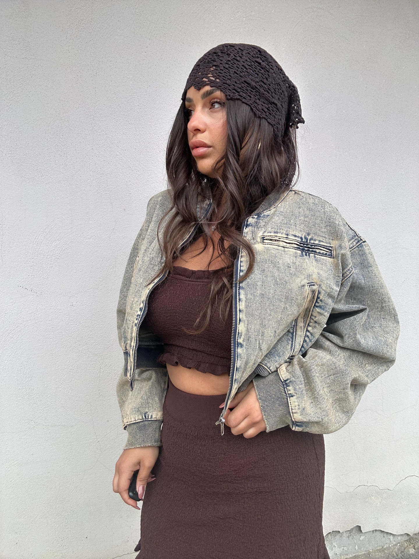 Bomber di jeans